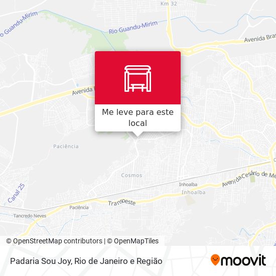 Padaria Sou Joy mapa