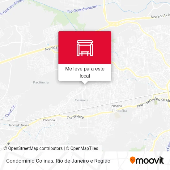 Condomínio Colinas mapa
