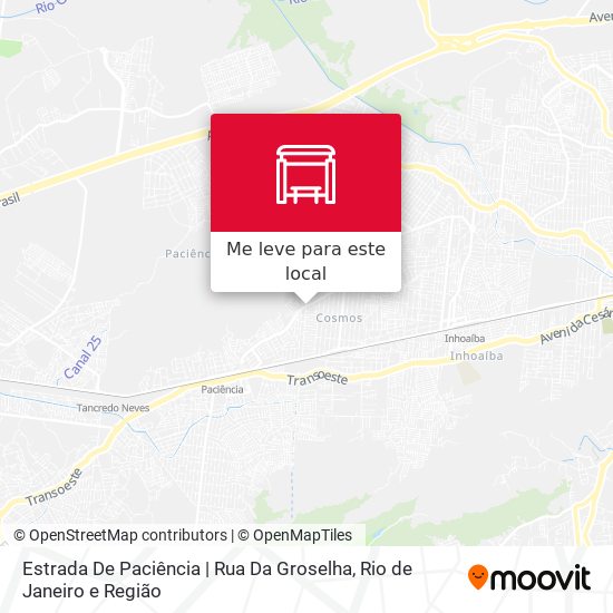 Estrada De Paciência | Rua Da Groselha mapa