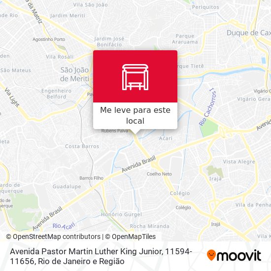 Avenida Pastor Martin Luther King Junior, 11594-11656 mapa