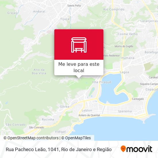 Rua Pacheco Leão, 1041 mapa