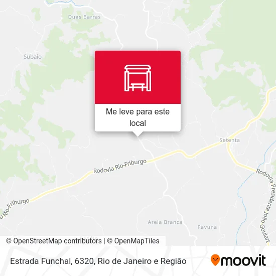 Estrada Funchal, 6320 mapa