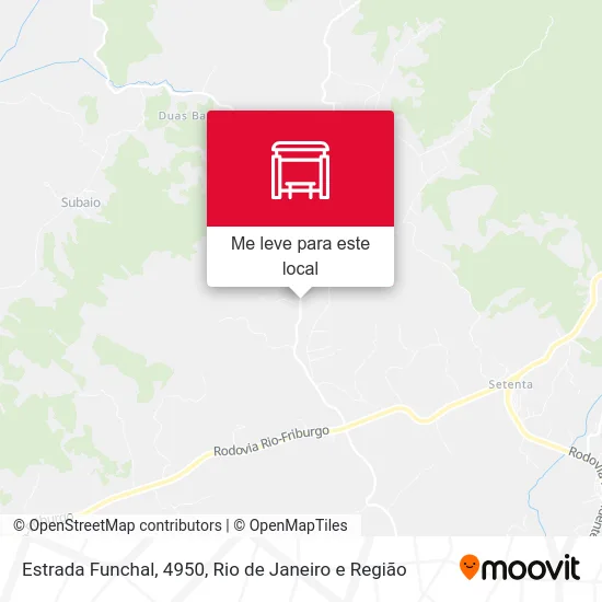Estrada Funchal, 4950 mapa