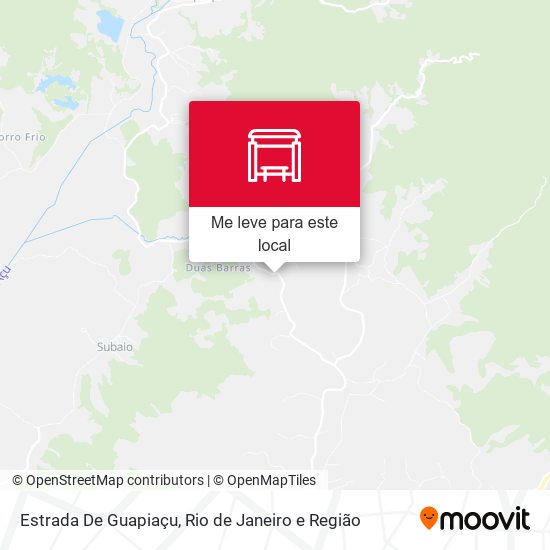 Estrada De Guapiaçu mapa