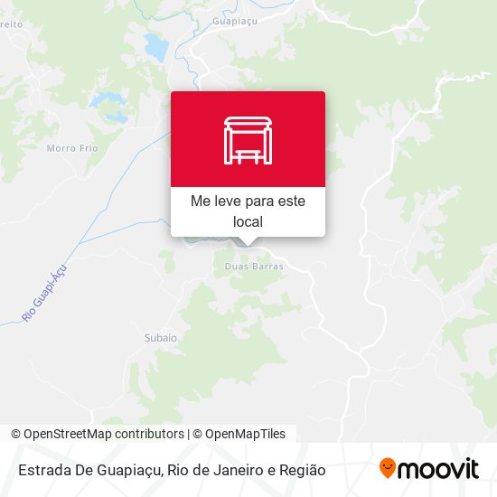 Estrada De Guapiaçu mapa