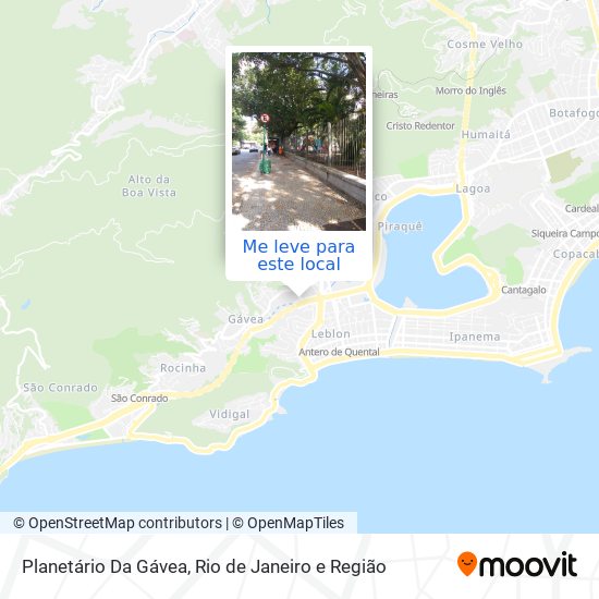 Planetário Da Gávea mapa