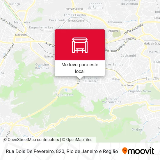 Rua Dois De Fevereiro, 820 mapa