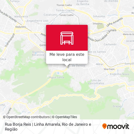 Rua Borja Reis | Linha Amarela mapa