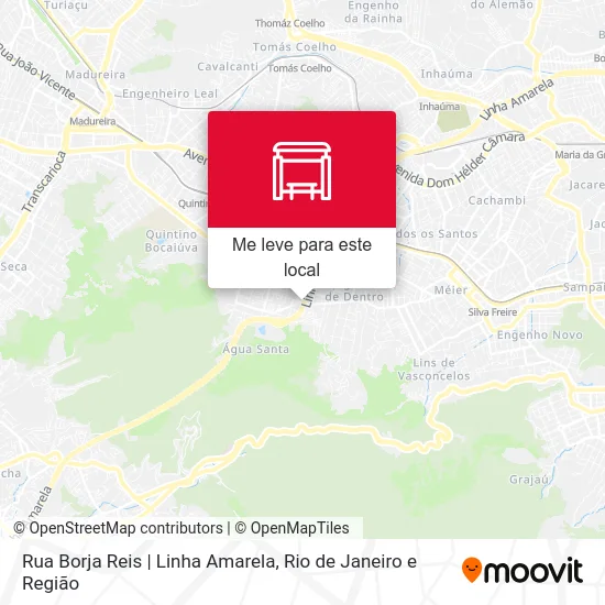Rua Borja Reis | Linha Amarela mapa