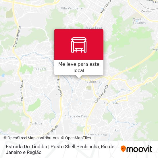 Estrada Do Tindiba | Posto Shell Pechincha mapa