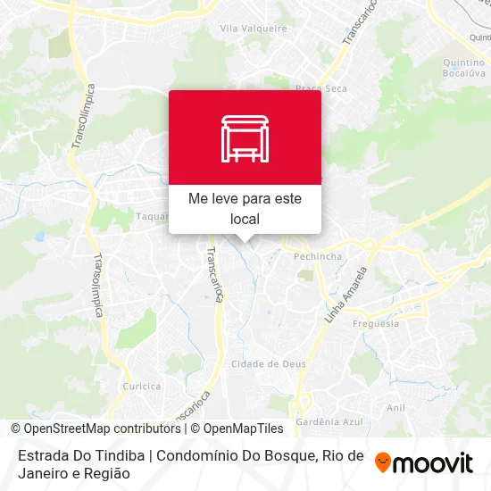 Estrada Do Tindiba | Condomínio Do Bosque mapa