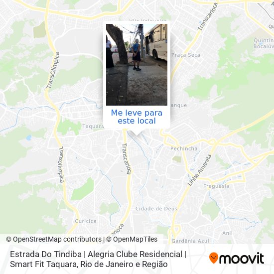 Estrada Do Tindiba | Alegria Clube Residencial | Smart Fit Taquara mapa