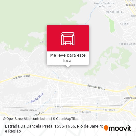Estrada Da Cancela Preta, 1536-1656 mapa