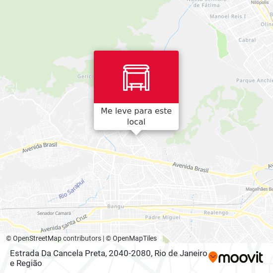 Estrada Da Cancela Preta, 2040-2080 mapa