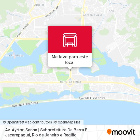 Av. Ayrton Senna | Subprefeitura Da Barra E Jacarepaguá mapa