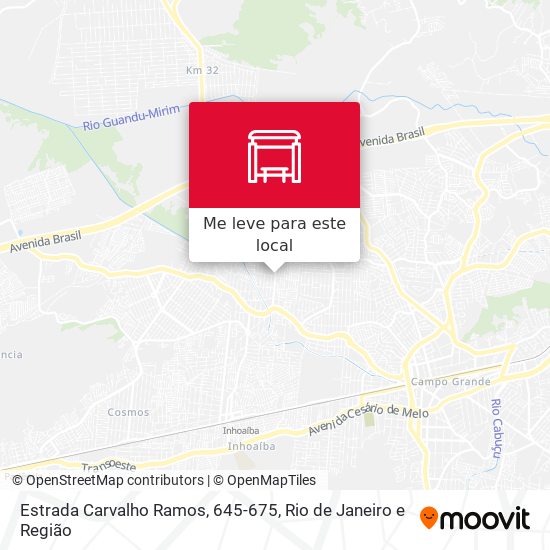 Estrada Carvalho Ramos, 645-675 mapa