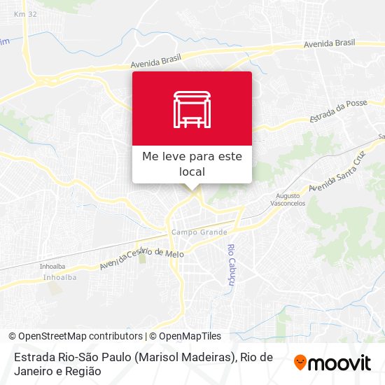 Estrada Rio-São Paulo (Marisol Madeiras) mapa