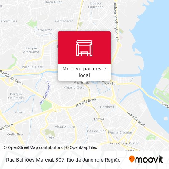 Rua Bulhões Marcial, 807 mapa