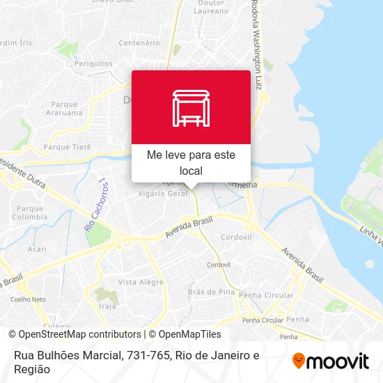 Rua Bulhões Marcial, 731-765 mapa