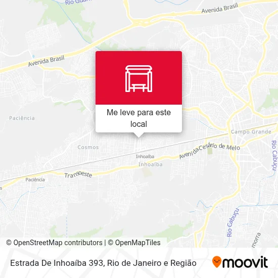 Estrada De Inhoaíba 393 mapa