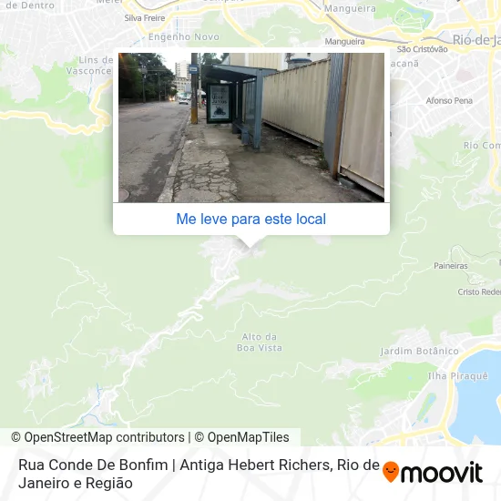 Rua Conde De Bonfim | Antiga Hebert Richers mapa