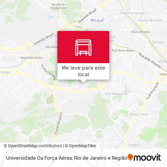 Universidade Da Força Aérea mapa