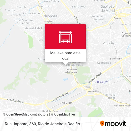 Rua Japoara, 360 mapa