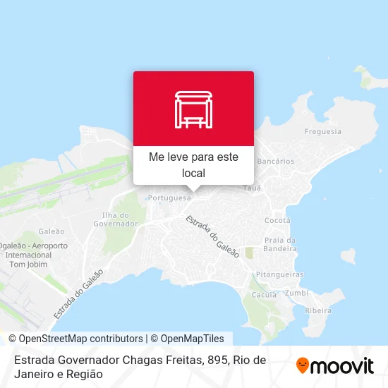 Estrada Governador Chagas Freitas, 895 mapa