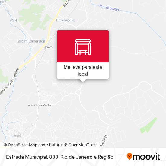 Estrada Municipal, 803 mapa