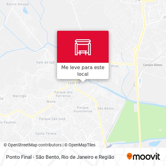 Ponto Final - São Bento mapa