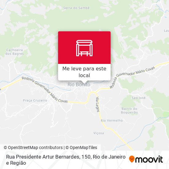 Rua Presidente Artur Bernardes, 150 mapa
