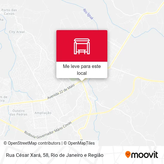 Rua César Xará, 58 mapa