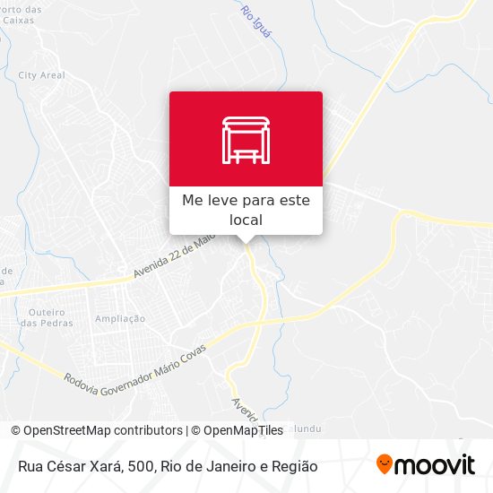 Rua César Xará, 500 mapa