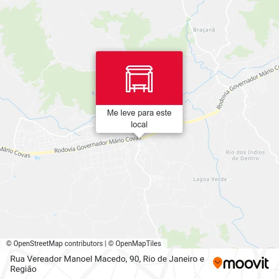 Rua Vereador Manoel Macedo, 90 mapa