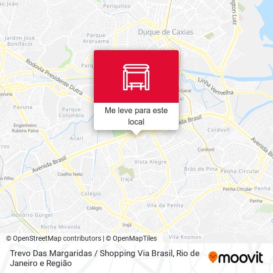 Trevo Das Margaridas / Shopping Via Brasil mapa