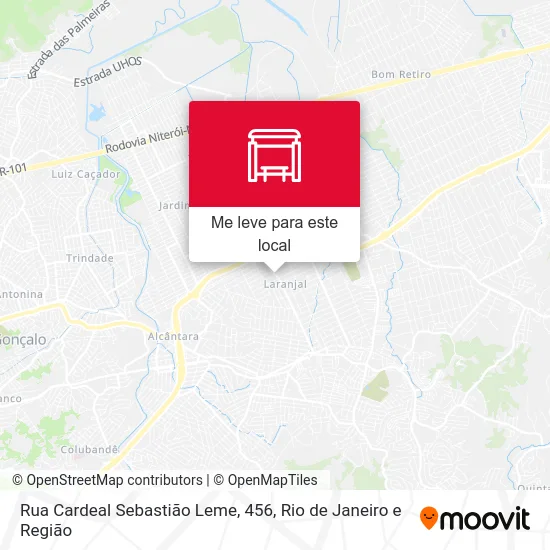 Rua Cardeal Sebastião Leme, 456 mapa