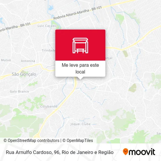Rua Arnulfo Cardoso, 96 mapa