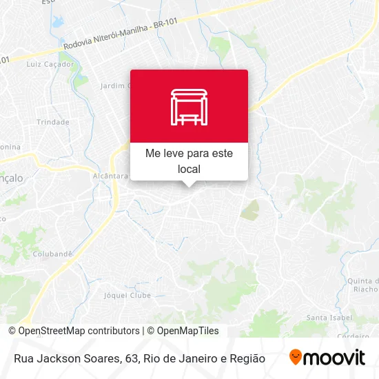 Rua Jackson Soares, 63 mapa