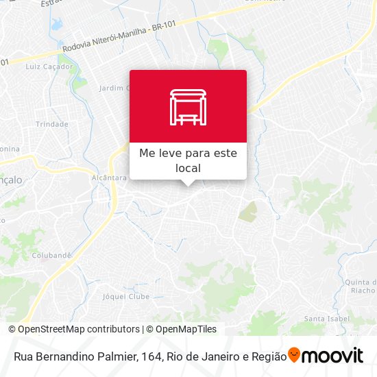 Rua Bernandino Palmier, 164 mapa