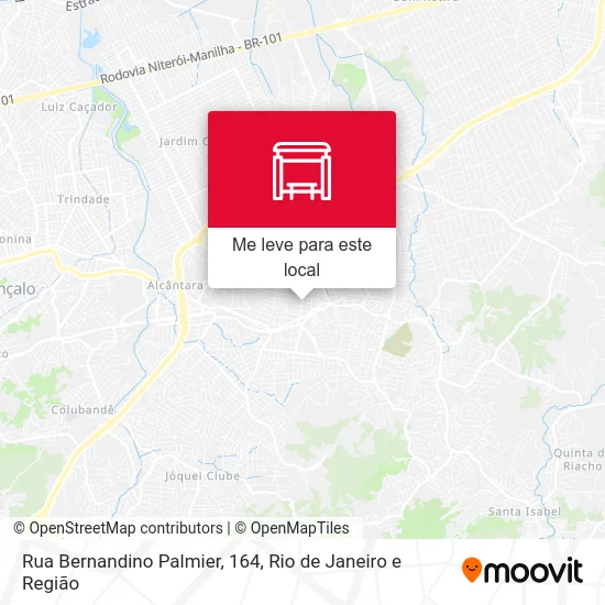Rua Bernandino Palmier, 164 mapa