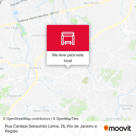 Rua Cardeal Sebastião Leme, 26 mapa