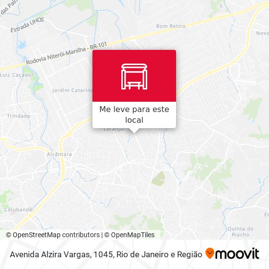 Avenida Alzira Vargas, 1045 mapa