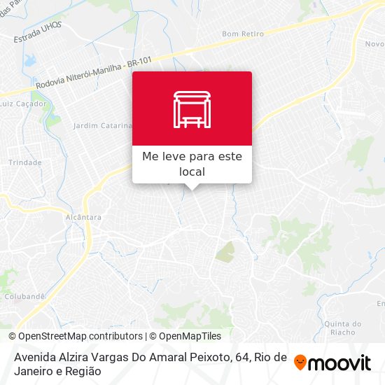 Avenida Alzira Vargas Do Amaral Peixoto, 64 mapa