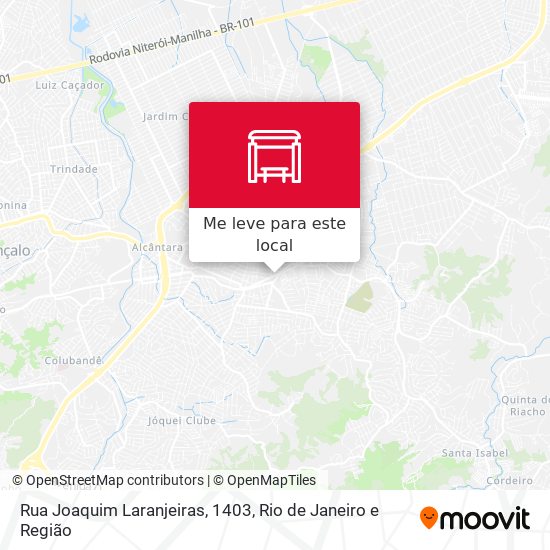 Rua Joaquim Laranjeiras, 1403 mapa