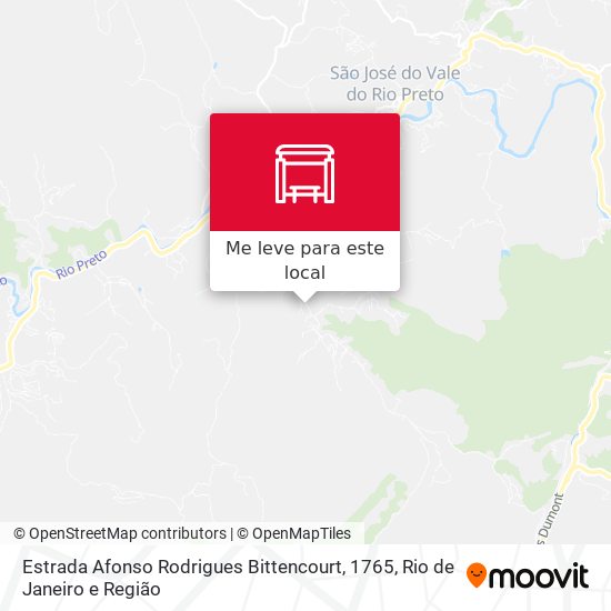 Estrada Afonso Rodrigues Bittencourt, 1765 mapa