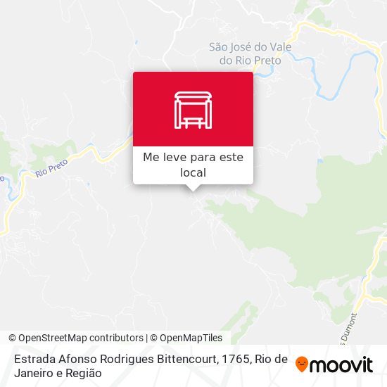 Estrada Afonso Rodrigues Bittencourt, 1765 mapa