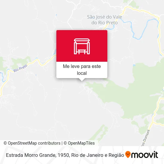 Estrada Morro Grande, 1950 mapa