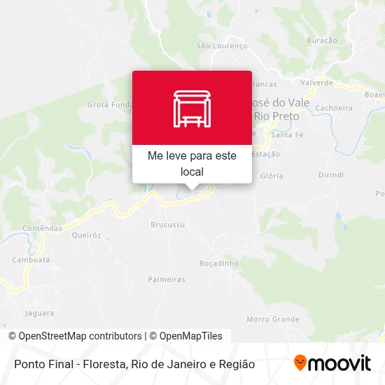 Ponto Final - Floresta mapa