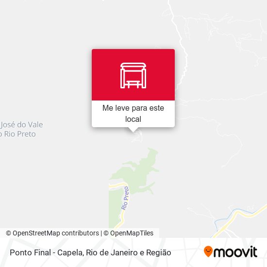 Ponto Final - Capela mapa