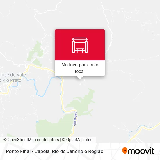 Ponto Final - Capela mapa